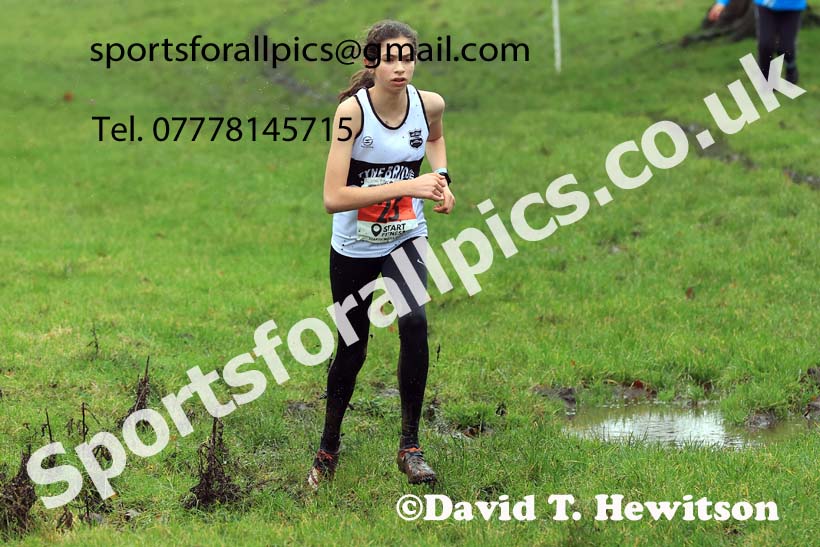 Girls under-15s 2023 NECAA Cross Country Relays, Thornley Hall Farm, Peterlee, County Durham. Photo: David T. Hewitson/Sports for All Pics